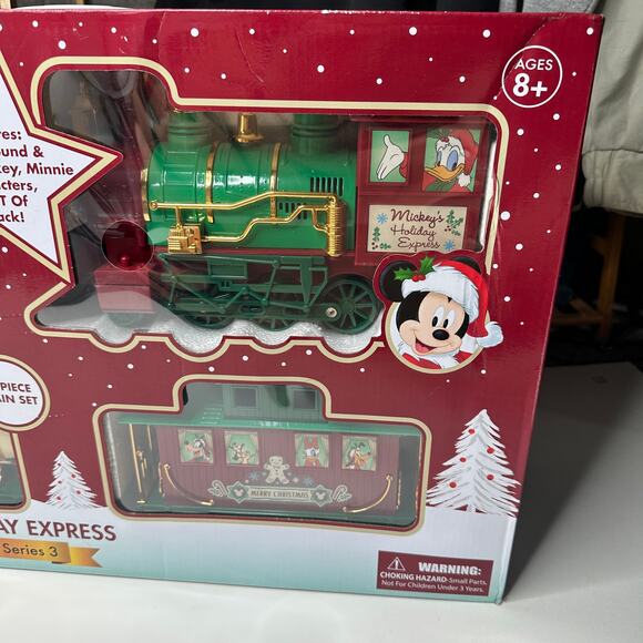 NEW Disney Mickey Mouse Holiday Express Collectors Edition Series 3 Train Set - Picture 3 of 7